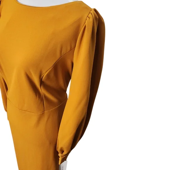 NWT Calvin Klein Amber Long Sleeve Retro 1970s Style Size 10 - Picture 5 of 9